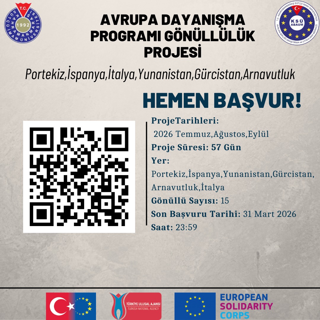 Avrupa Dayanışma Programı Gönüllülük Projeleri Ön Başvuruları